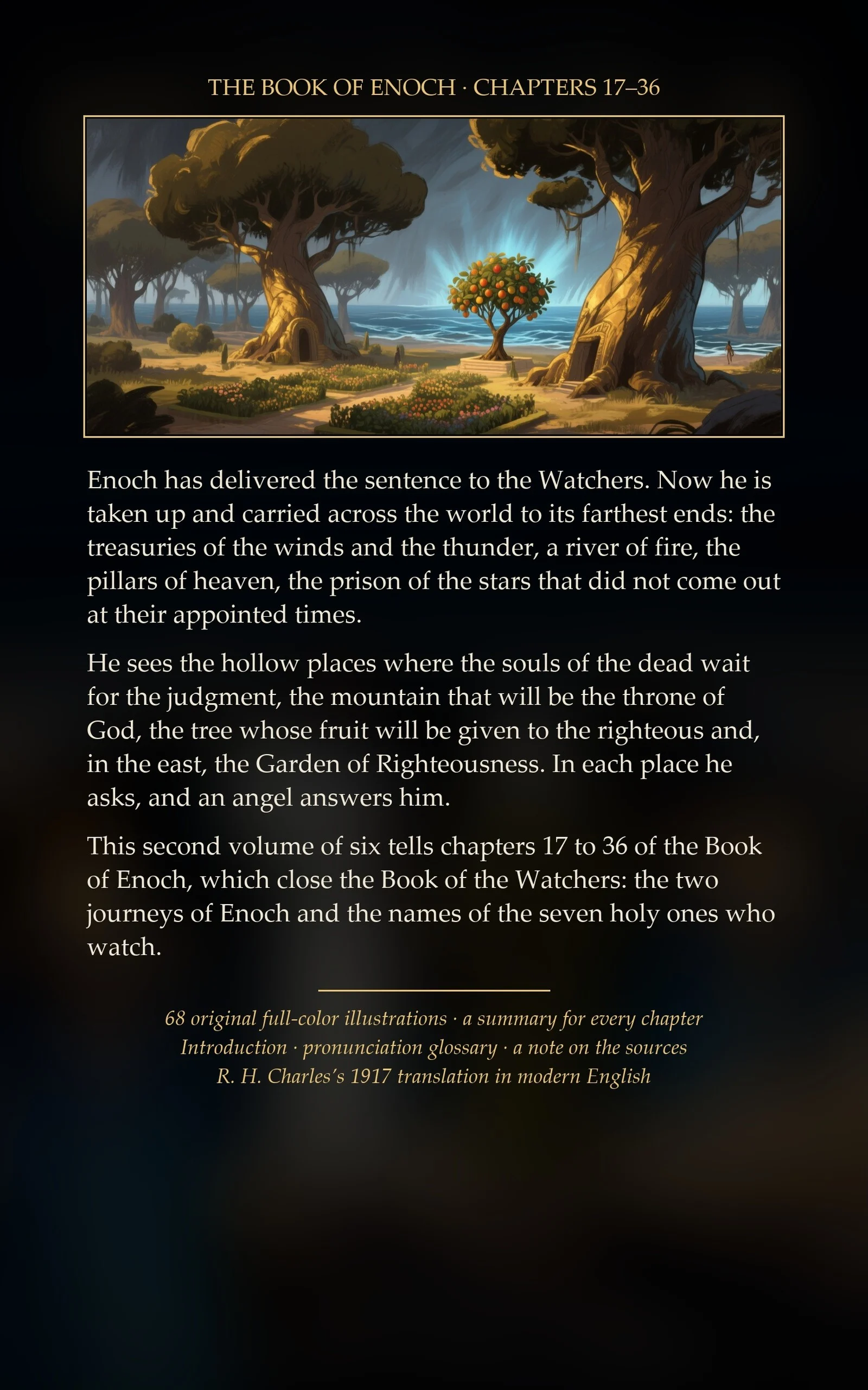 Back cover of Enoch: The Journeys, volume 2